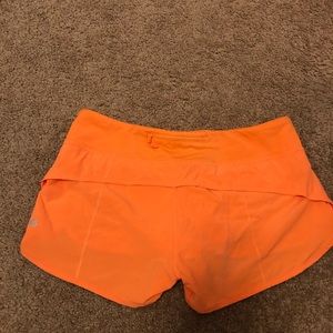 Lululemon Bright Orange Shorts